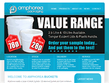 Tablet Screenshot of amphorea-buckets.co.uk